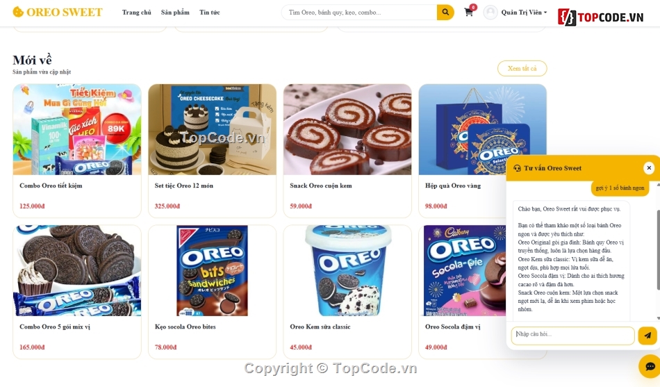 bán kẹo,bán bánh,oreo
